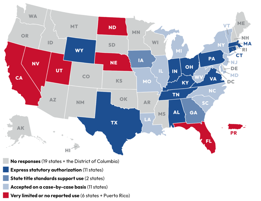 Map of research results for each state